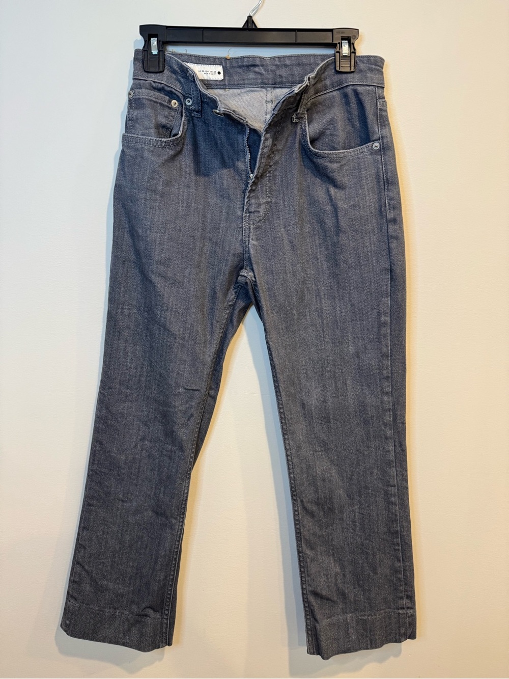Zara Womens Straight Cut High Rise Jeans Business Casual Polished Classic Size 4